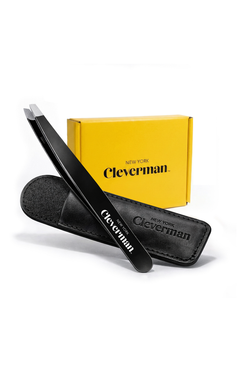 Precision Slant Tweezer, Expert Brow & Facial Hair Removal, Main, color, Black
