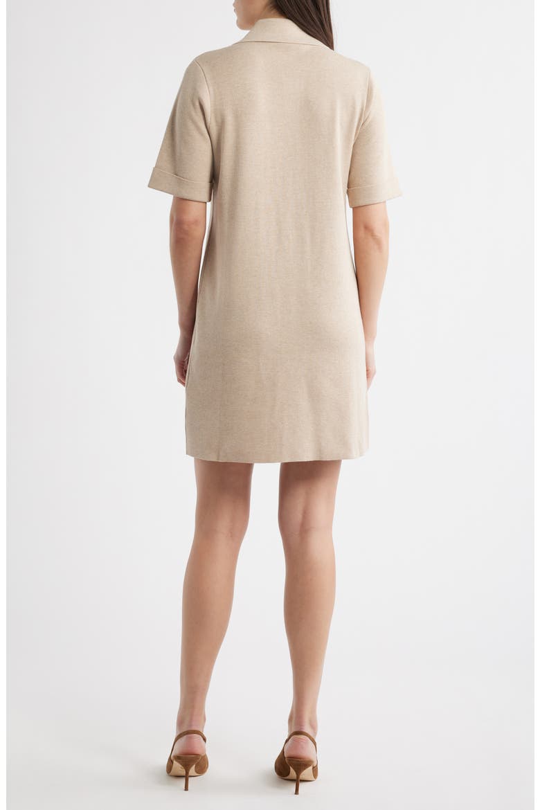 Polo Sweater Dress, Alternate, color, OATMEAL