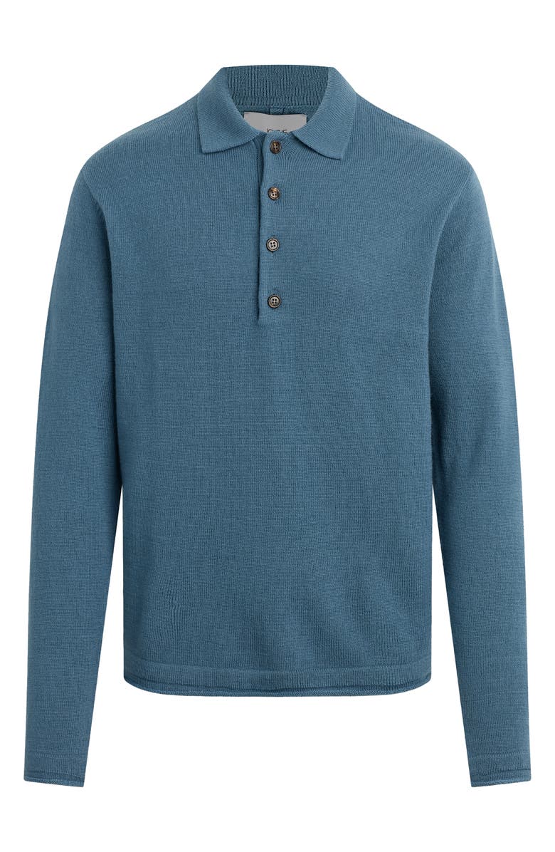 Joe's Long Sleeve Wool Polo Sweater, Alternate, color, Bluefin