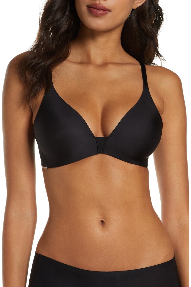 Absolute Invisible Smooth Wireless Contour Bra, Main, color, BLACK
