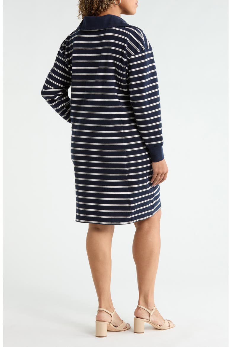 Stripe Travel Minidress, Alternate, color, NAVY IVORY SABRINA STRIPE