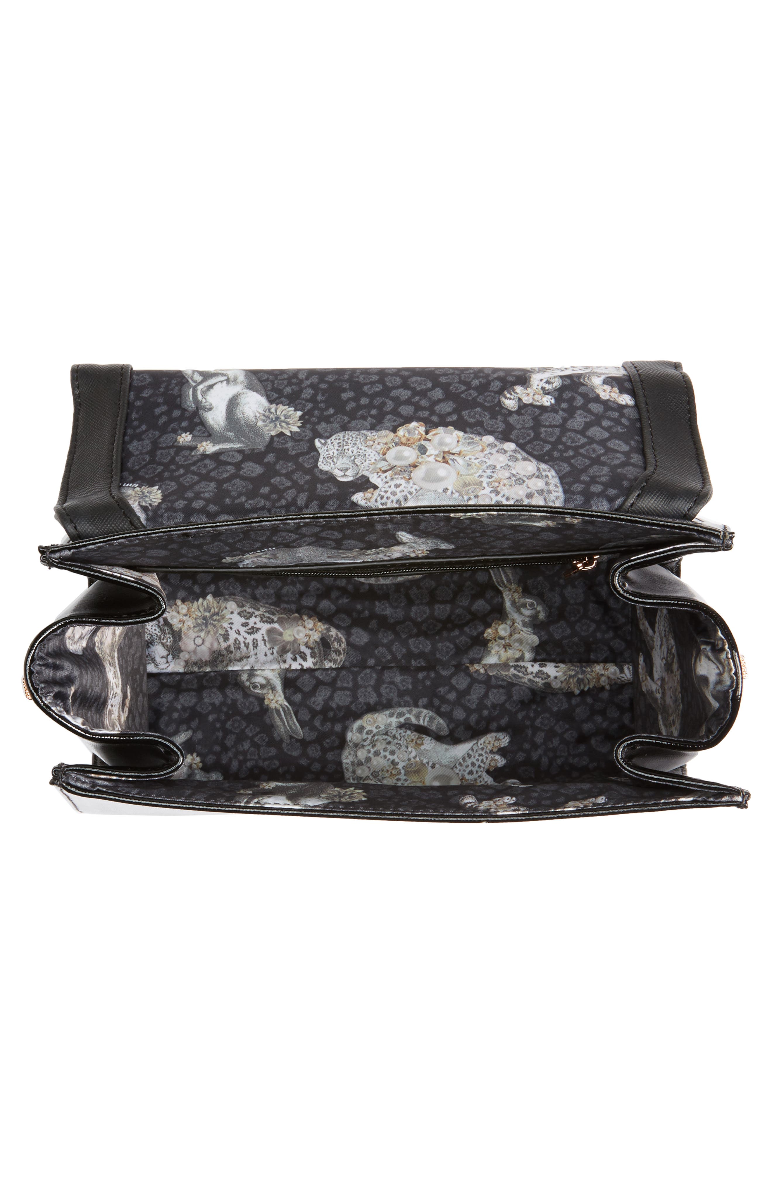 Ted Baker London Small Hilaryy Faux Leather Satchel, Alternate, color, 