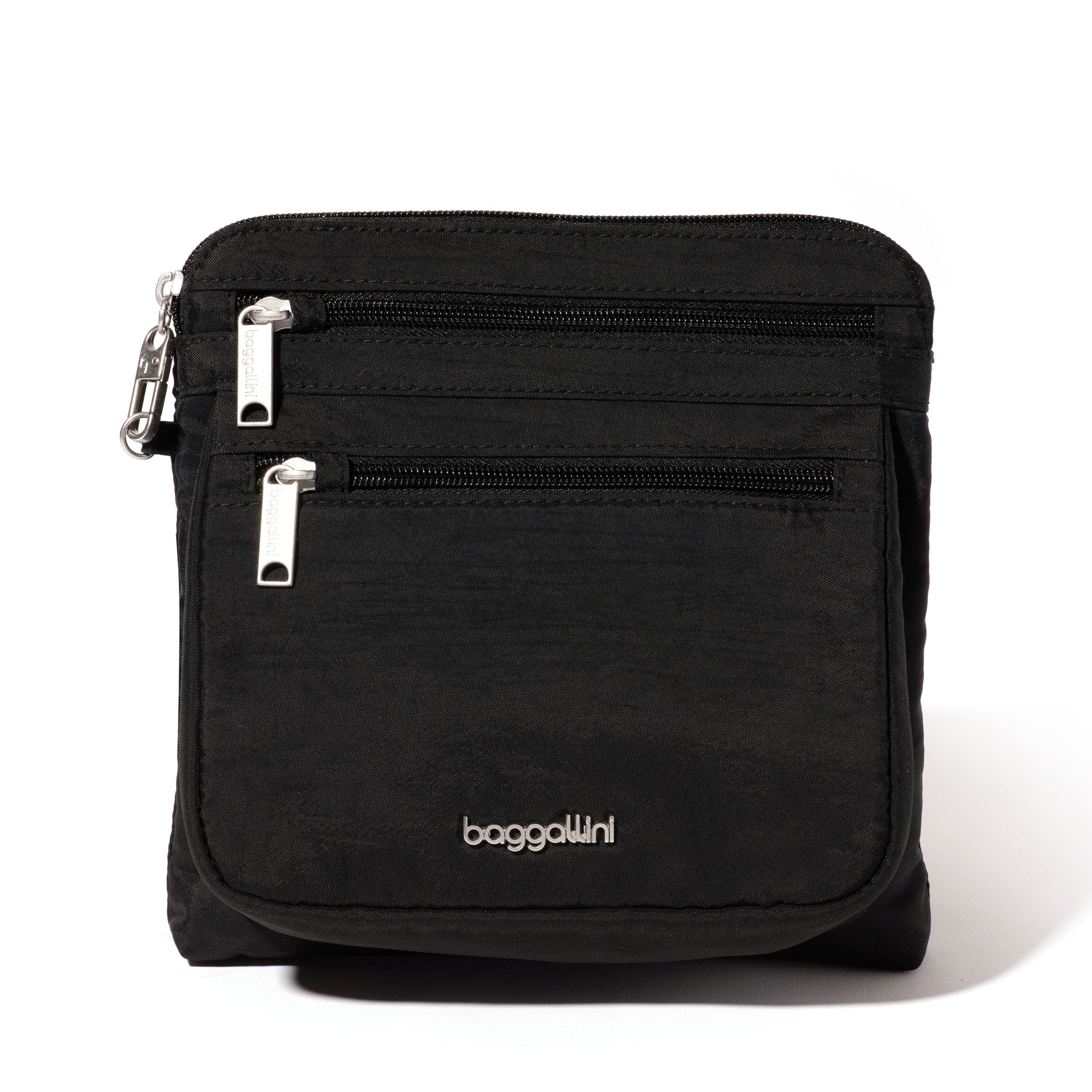 BAGGALLINI Securtex Anti-Theft Crossbody Bag, Main, color, Black