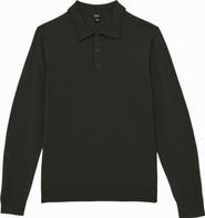 Reiss Trafford Long Sleeve Merino Wool Polo Sweater