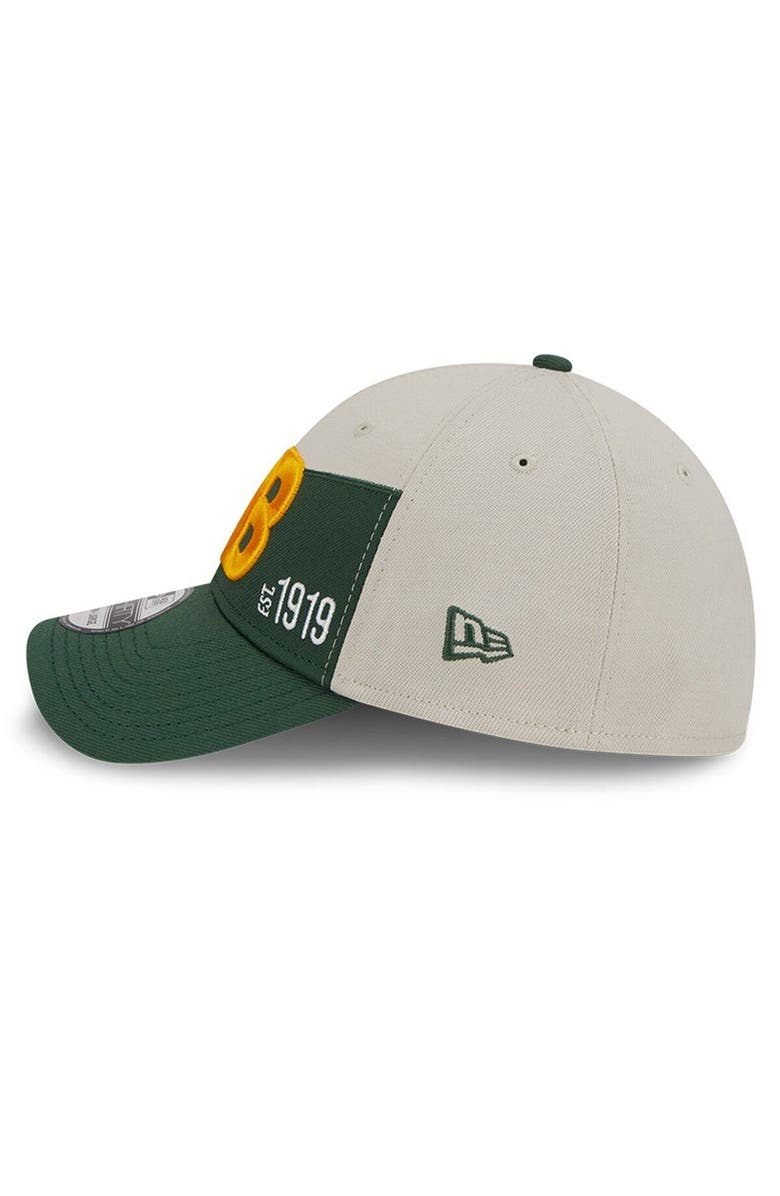 New Era Men's New Era Cream/Green Green Bay Packers 2023 Sideline Historic 39THIRTY Flex Hat, Alternate, color, Cream