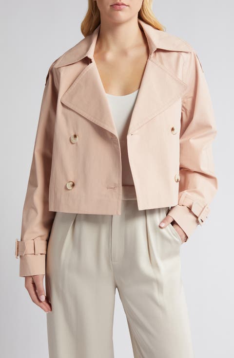 Enola Crop Trench Coat
