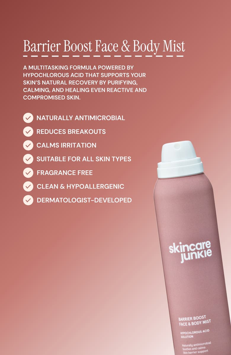 SKINCARE JUNKIE Barrier Boost Face & Body Mist, Alternate, color, 