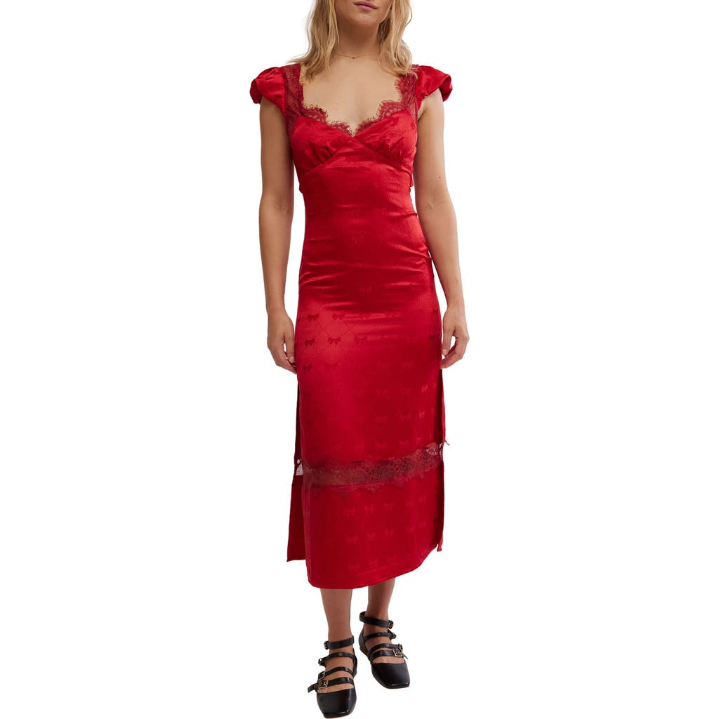 FREE PEOPLE FREE PEOPLE FOOLISH HEART MIDI DRESS