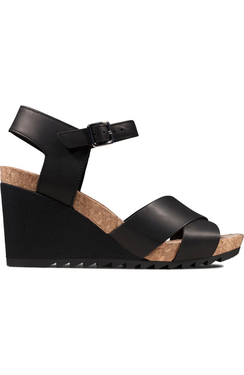 Clarks<sup>®</sup> Flex Sun Wedge Sandal, Alternate, color,