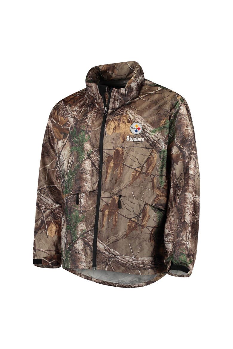 Men's Dunbrooke Realtree Camo Pittsburgh Steelers Circle Sportsman Waterproof Packable Full-Zip Jacket, Alternate, color, Realtree Camo