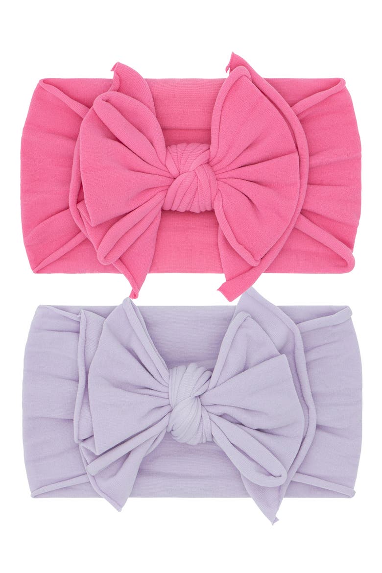 2-Pack Fab-Bow-Lous Headbands (Nordstrom Exclusive), Main, color, GUMBALL LIGHT ORCHID