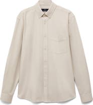 MANGO Regular Fit Button Down Shirt