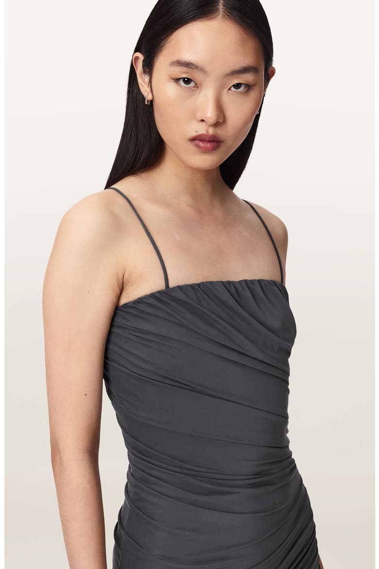 Sophia Asymmetric Minidress, Alternate, color, GREY