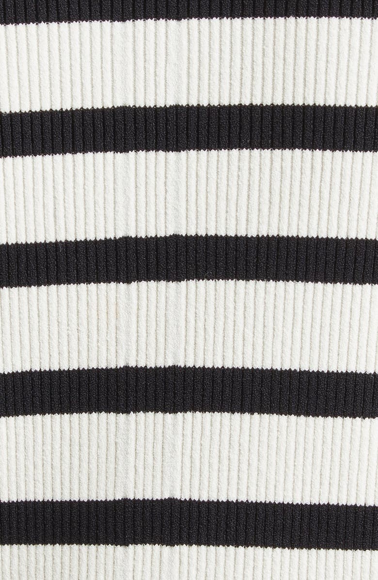 ST. JOHN Breton Stripe Sweater, Alternate, color, Ecru/ Black Multi