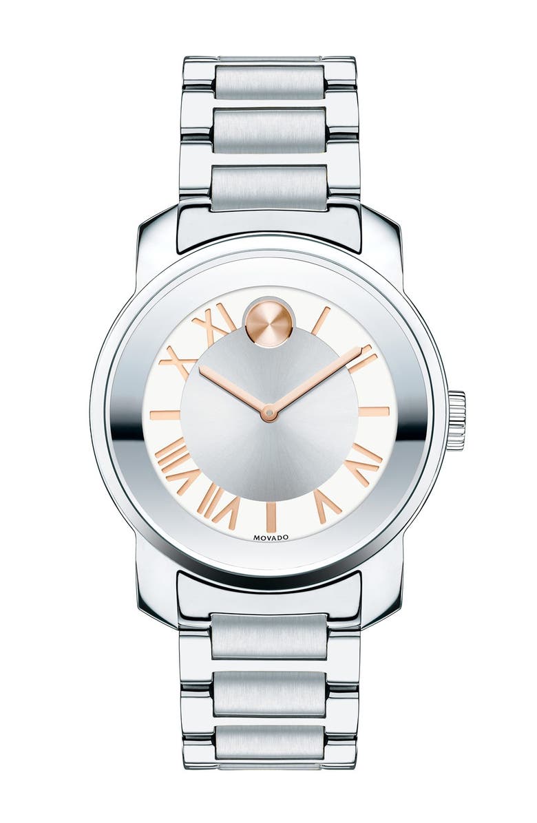 Movado 'Bold' Bracelet Watch, 32mm, Main, color, 
