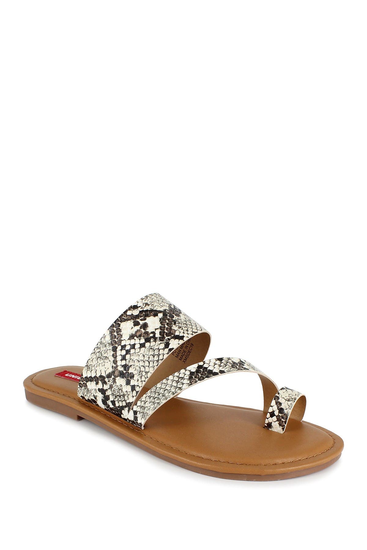 UNIONBAY Royal Snake Skin Print Sandal, Main, color, 