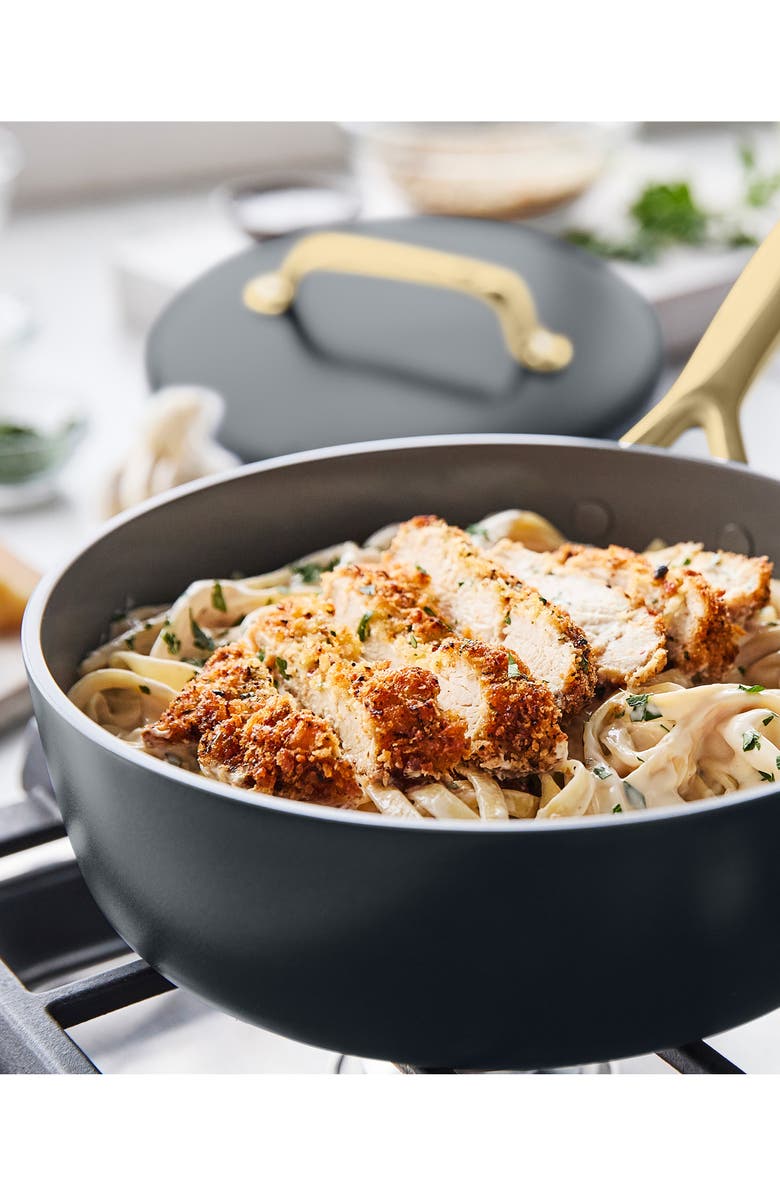 GreenPan GP5 Infinite8 11-Piece Anodized Aluminum Ceramic Nonstick Cookware Set with Champagne Handles, Alternate, color, Slate