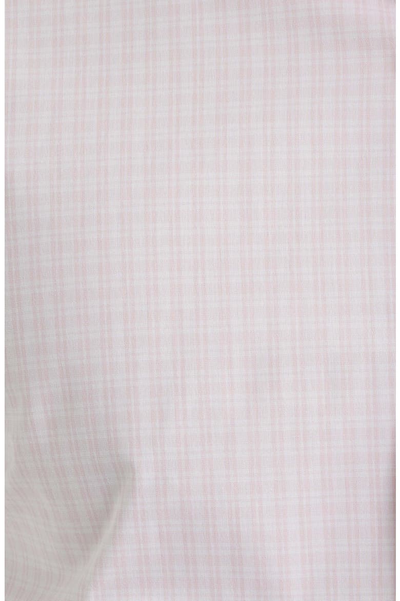 Hank Slim Fit Pink Check Stretch Cotton Dress Shirt, Alternate, color, PINK
