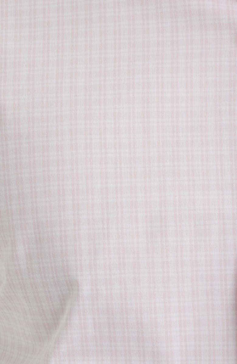 BOSS Hank Slim Fit Pink Check Stretch Cotton Dress Shirt, Alternate, color, Pink