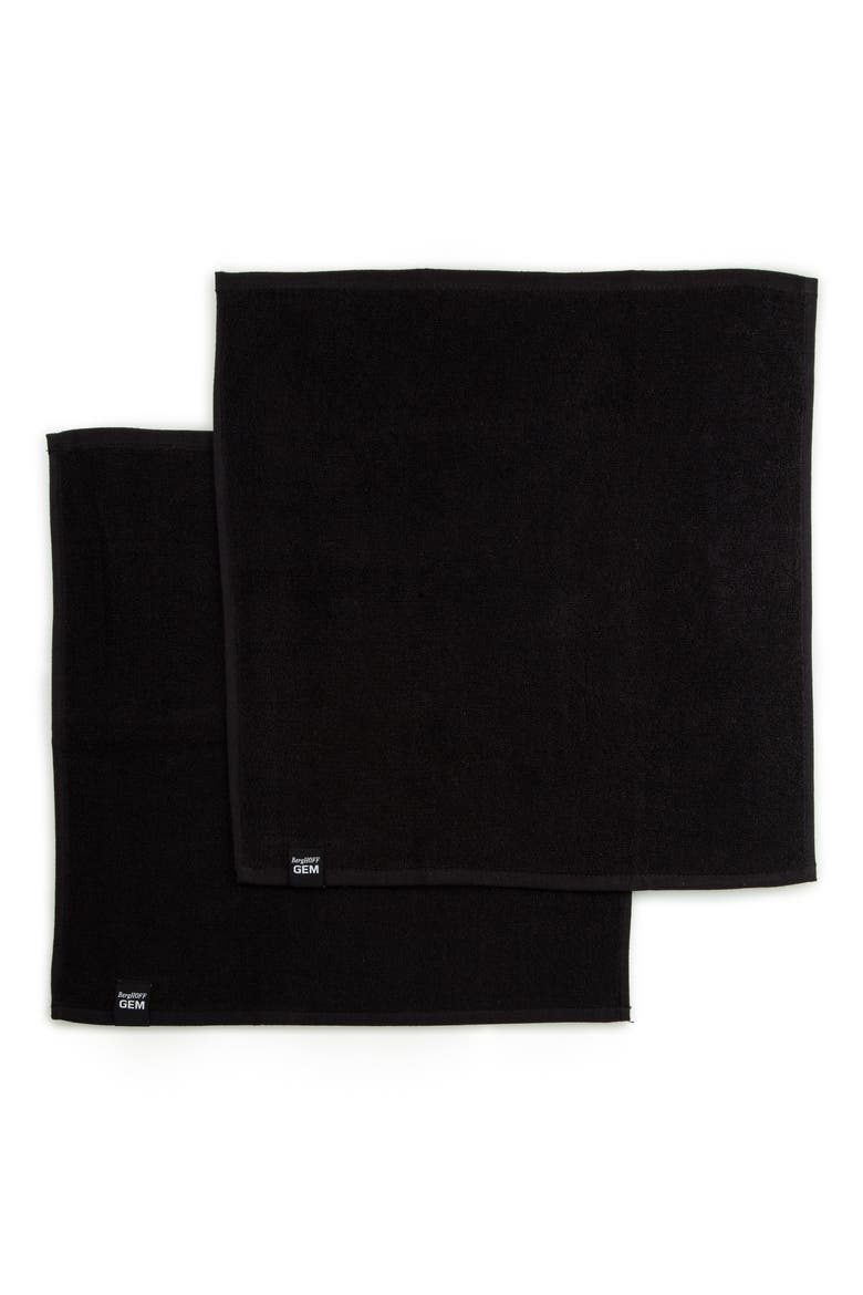 2-Pack Gem Kitchen Towel, Alternate, color, BLACK
