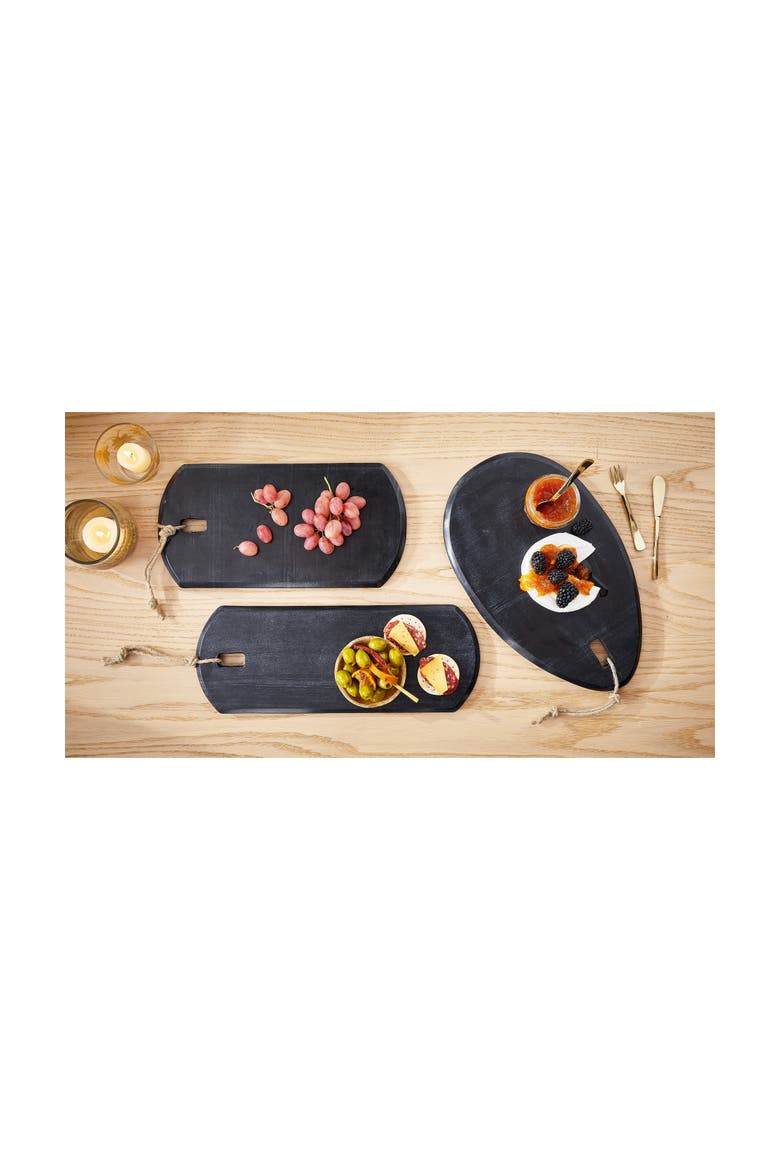 Elegant Black Marble Serving Board for Everyday Use, Alternate, color, Black