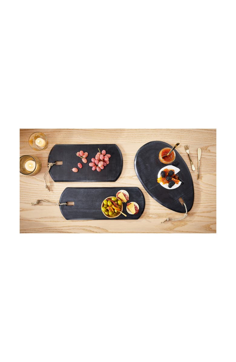 tag Elegant Black Marble Serving Board for Everyday Use, Alternate, color, Black