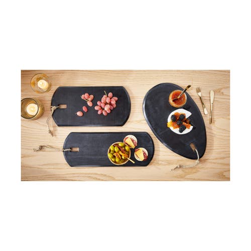 Tag Elegant Black Marble Serving Board For Everyday Use In Black