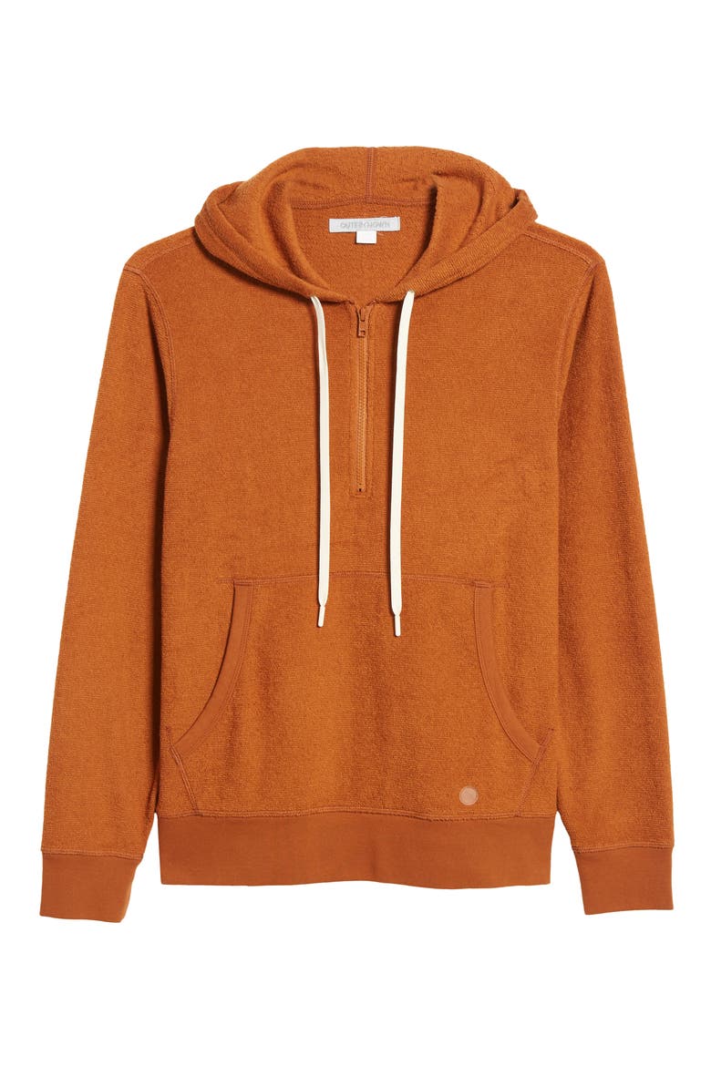 Hightide Men's Half-Zip Hoodie, Alternate, color, CEDAR