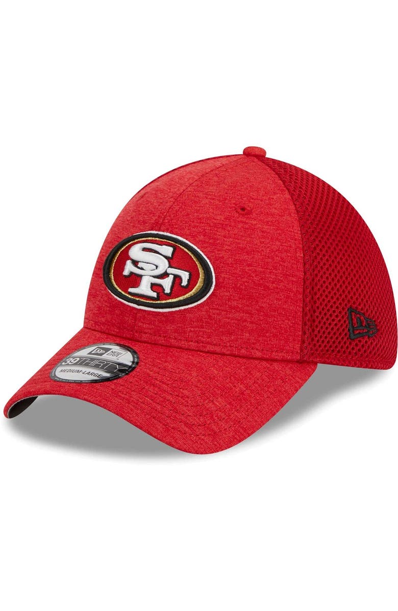 New Era Men's New Era  Scarlet San Francisco 49ers 39THIRTY Flex Hat, Main, color, 