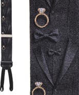 Trafalgar Will You Marry Me Silk Novelty Formal End Suspenders