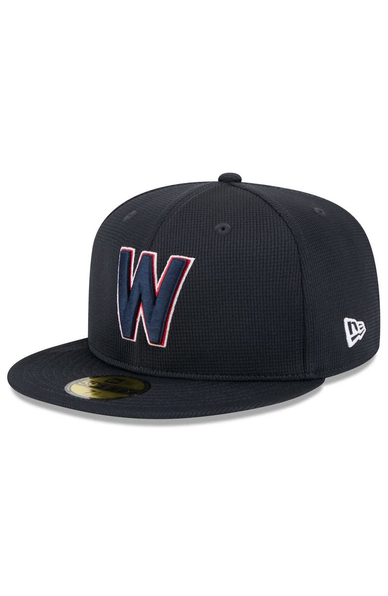 New Era Men's New Era  Navy Washington Nationals 2025 Spring Training 59FIFTY Fitted Hat, Alternate, color, 