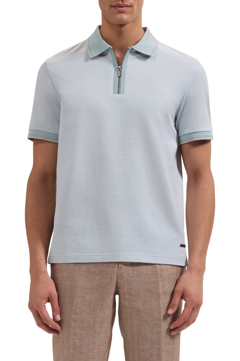 Quarter Zip Polo, Main, color, SEAFOAM