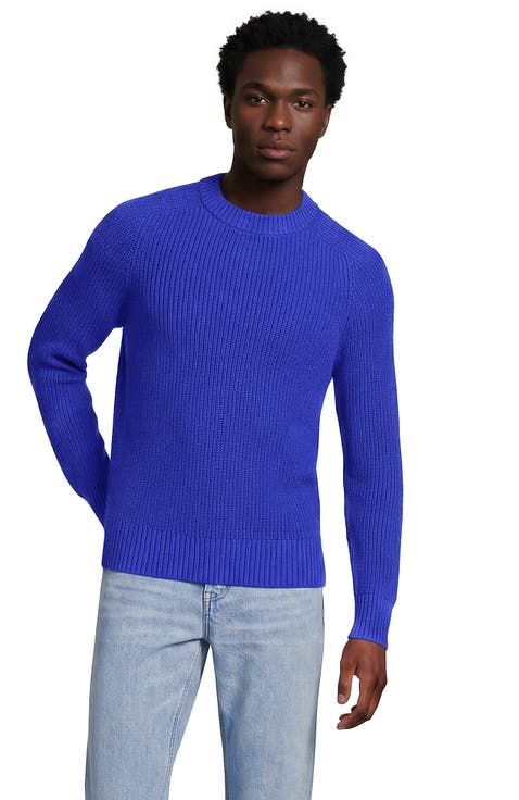 Cotton Drifter Saddle Crewneck Shaker Sweater