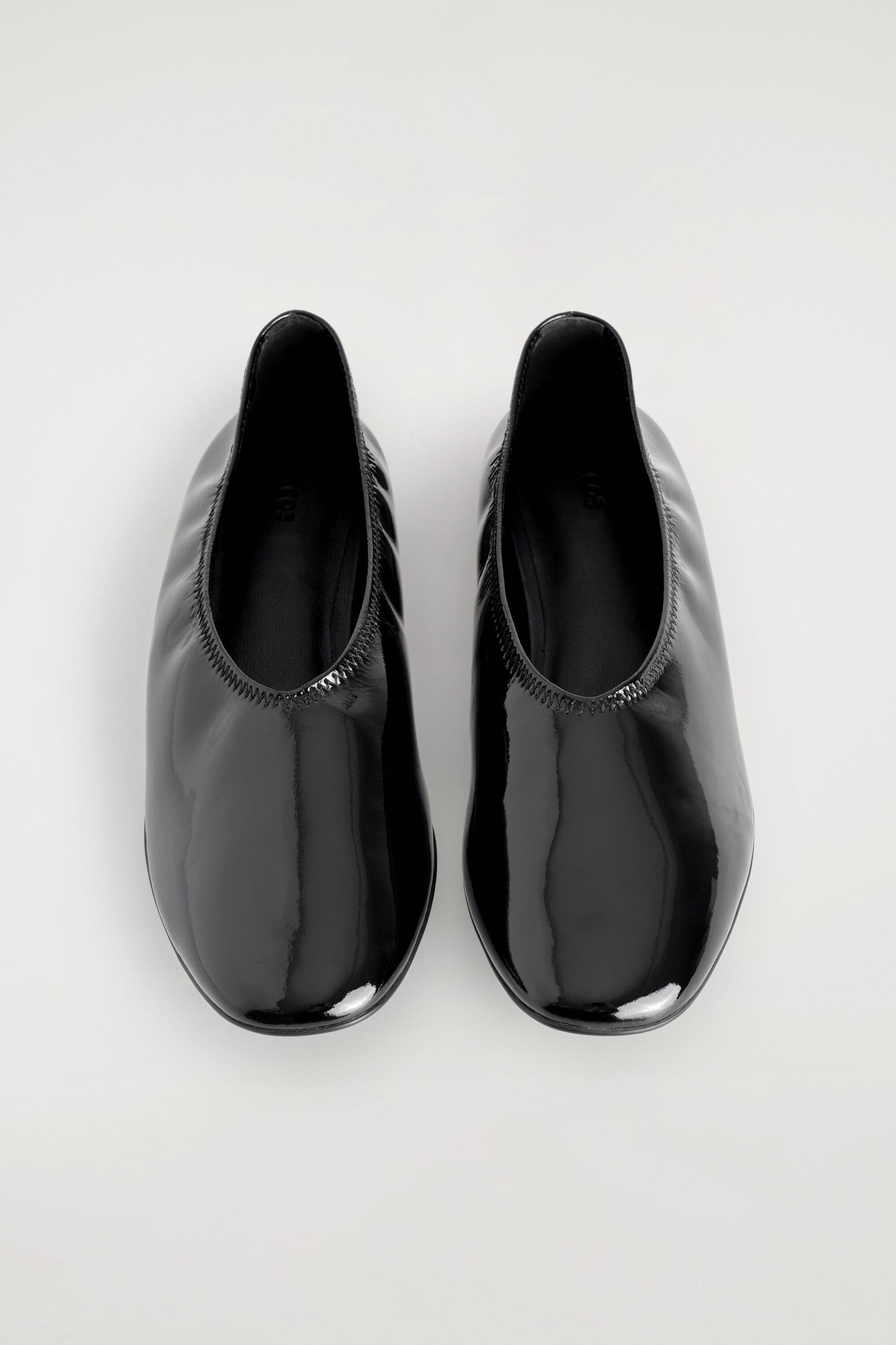 Minimal Patent Leather Ballet Flats, Alternate, color, BLACK