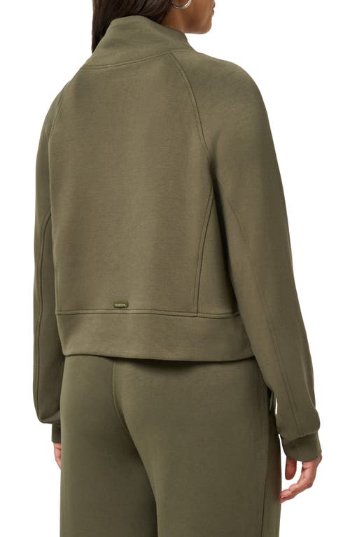 Travismathew Skyloft Soft Funnel Neck Sweatshirt In Green