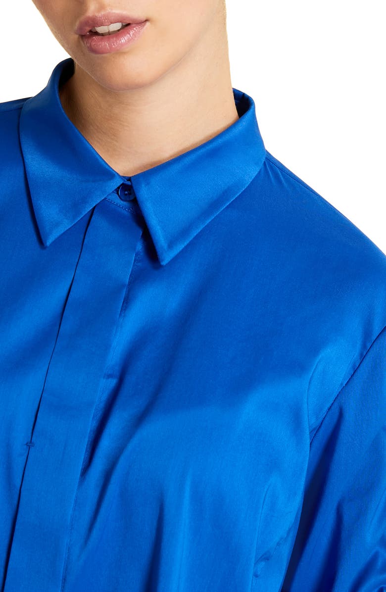 Marina Rinaldi Dondolo Long Sleeve Maxi Shirtdress, Alternate, color, 