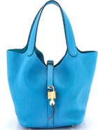 Pre-Owned Hermes Picotin Lock Bag Clemence MM