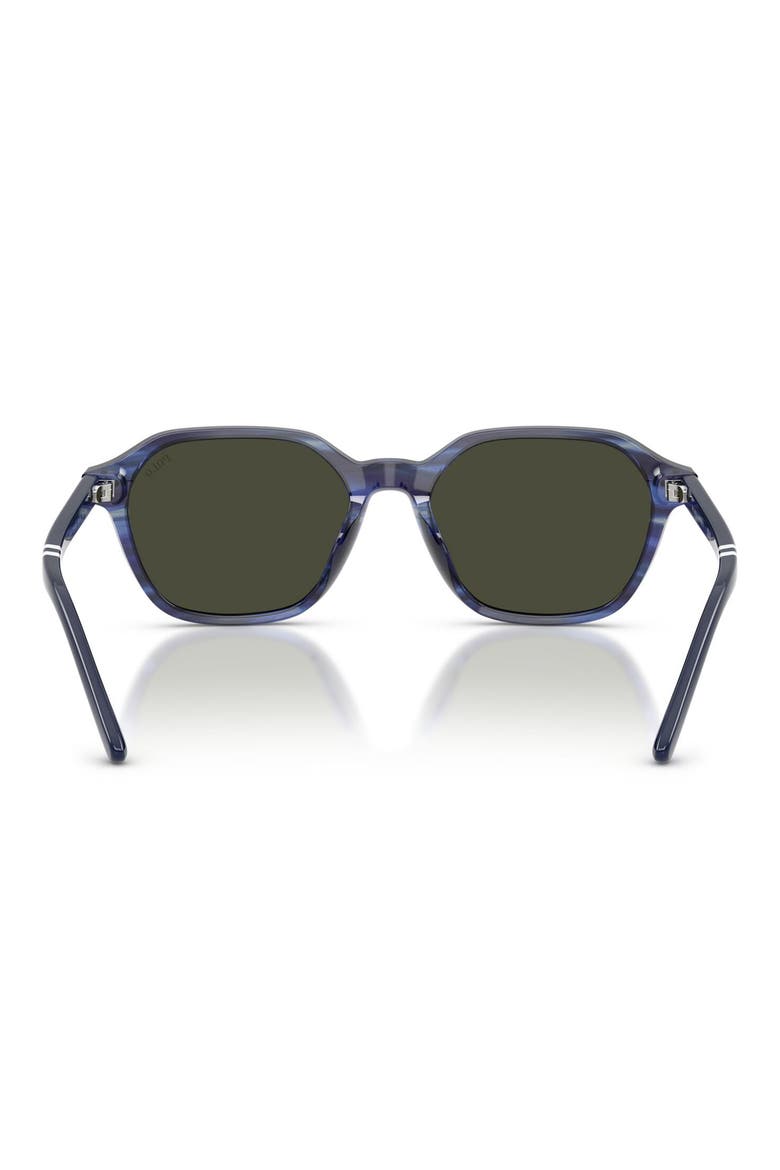 54mm Irregular Sunglasses, Alternate, color, SHINY STRIPED BLUE / DARK GREY