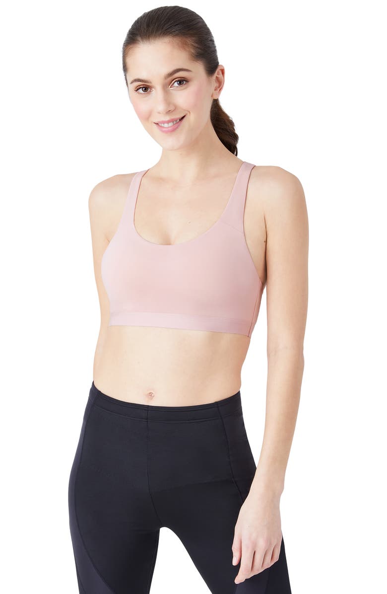b.tempt'd by Wacoal B.Active Sports Bra, Alternate, color, Blush Pink