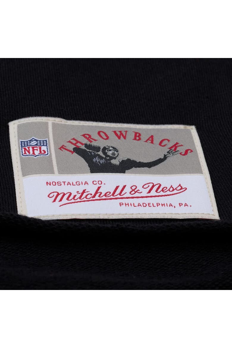 Women's Mitchell & Ness  Black San Francisco 49ers  Cropped Long Sleeve Rugby Polo, Alternate, color, Black