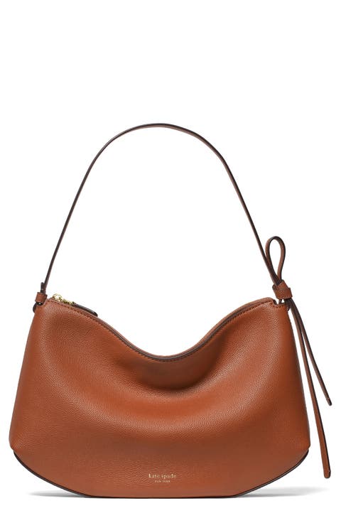 large loop pebble leather shoulder bag
