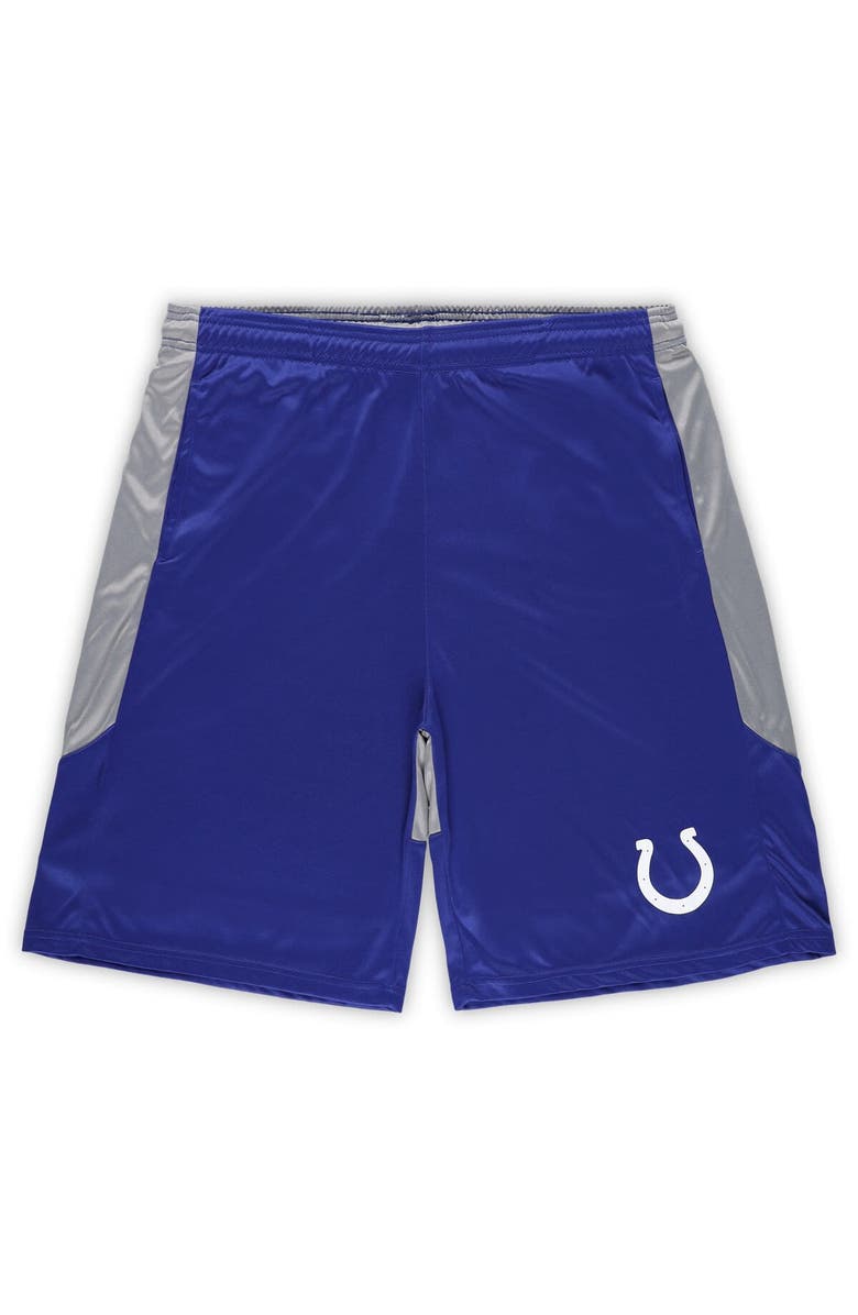 FANATICS Men's Fanatics Branded Royal Indianapolis Colts Big & Tall Team Logo Shorts, Alternate, color,