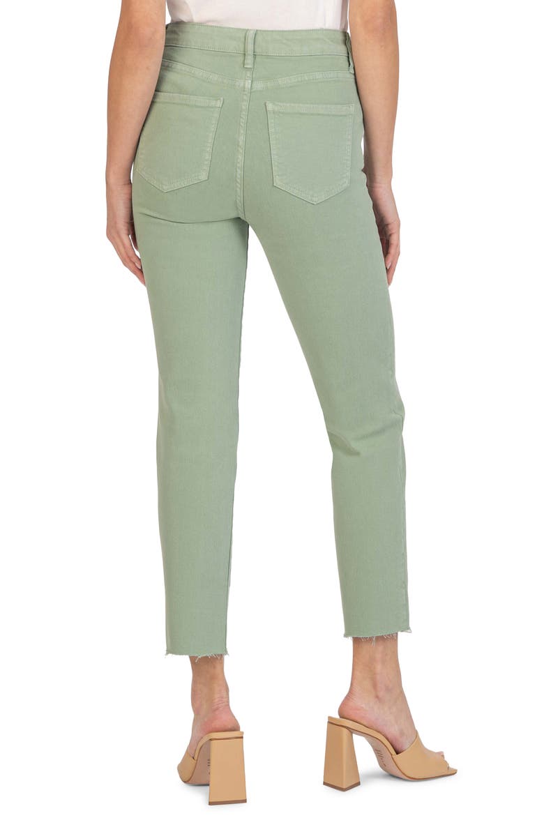 KUT from the Kloth Reese Fab Ab Raw Hem High Waist Ankle Slim Jeans, Alternate, color, 
