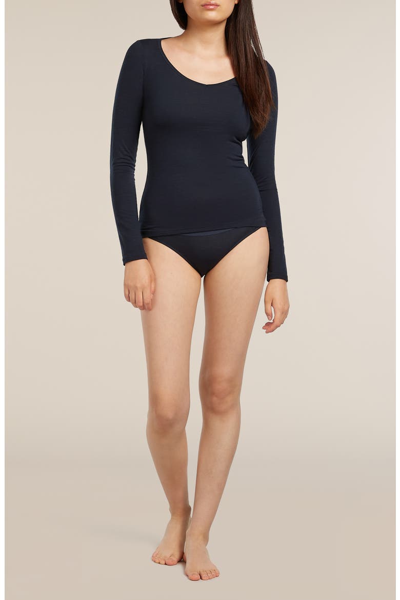 Siren Long Sleeve Top, Main, color, MIDNIGHT NAVY