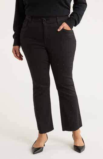 Wit & Wisdom Bennett High Waist Diamante Detail Bootcut Jeans