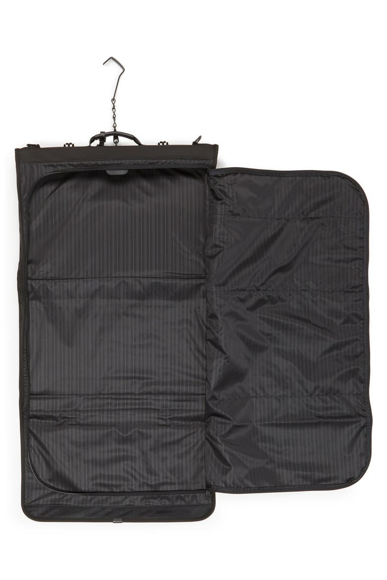 'Alpha 2' Trifold Carry-On Garment Bag, Alternate, color, BLACK