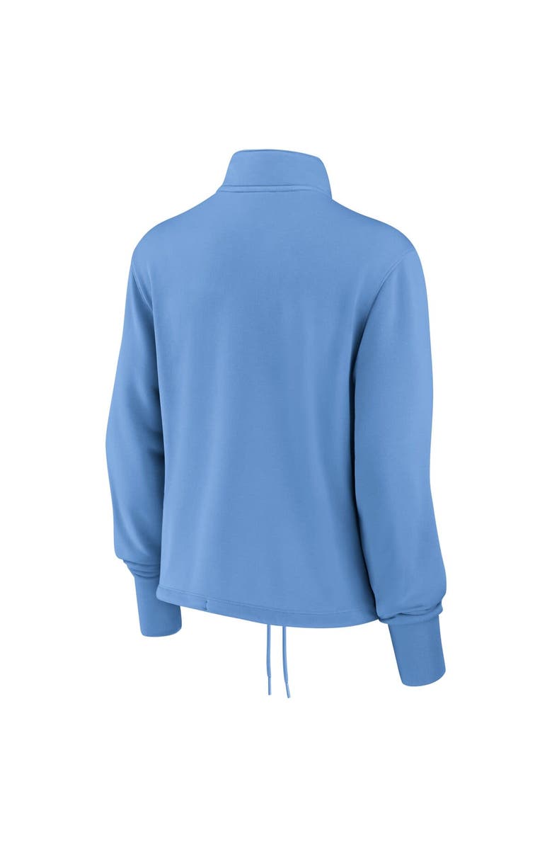 Nike Women's Nike Light Blue Minnesota Twins 1965 Cooperstown Collection Rewind Stripe Performance Half-Zip Pullover, Alternate, color,