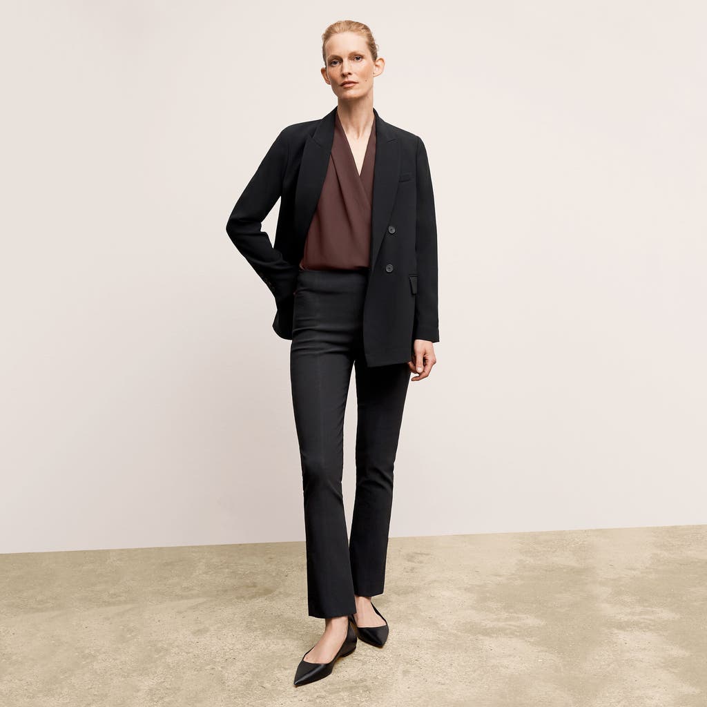 M.m.lafleur Foster Powerstretch Cigarette Pants In Black