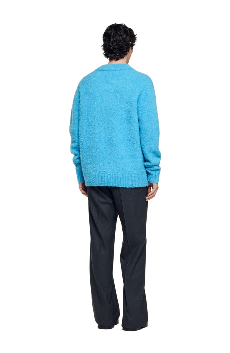 SANDRO V-neck long-sleeve sweater, Alternate, color, 