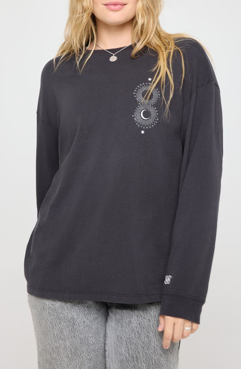 Spiritual Gangster 888 Dreamer Denver Long Sleeve Graphic T-Shirt, Main, color, Vintage Black